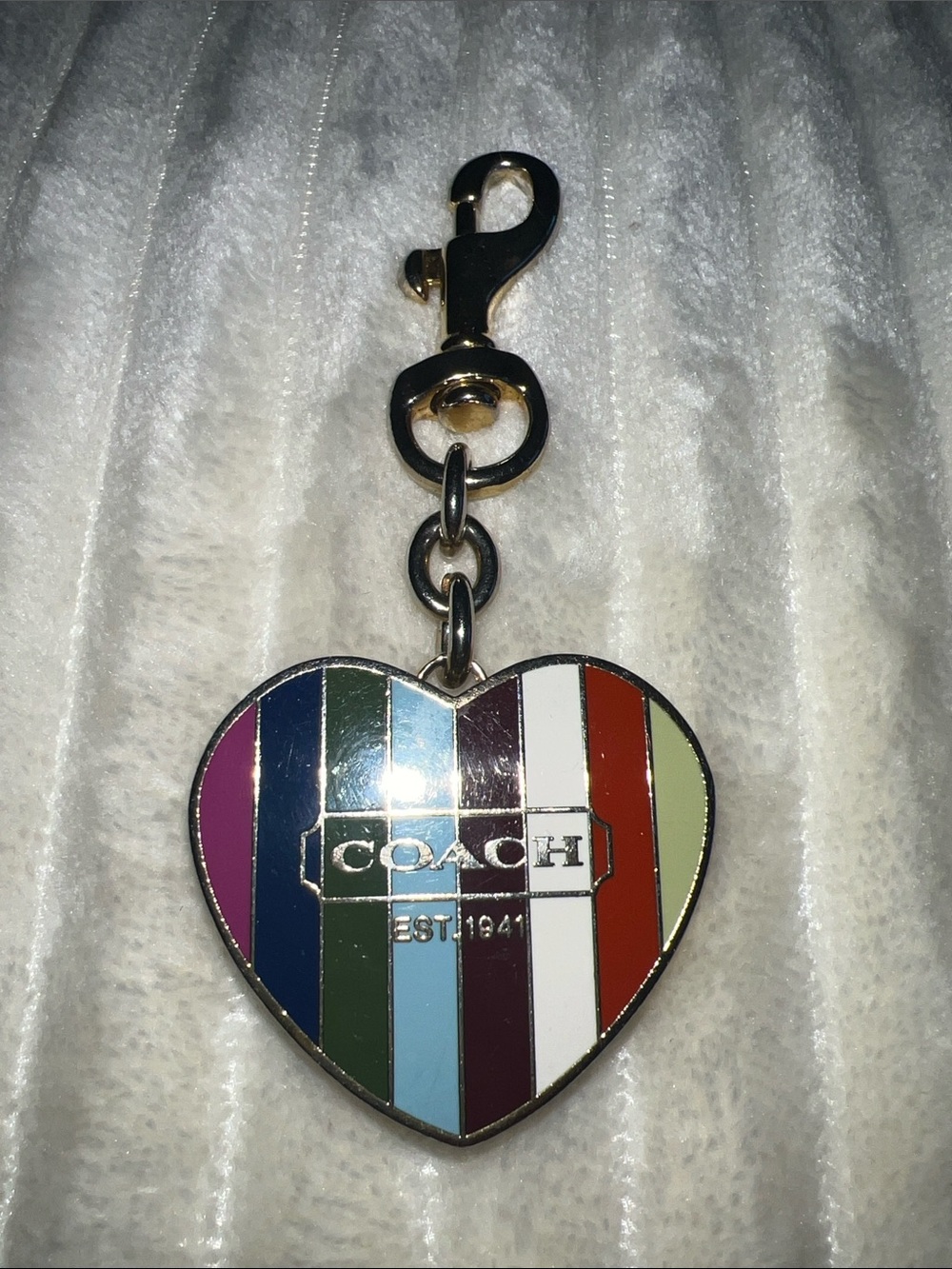 COACH- 65th ANNIVERSARY-*Limited Edition* Legacy Heart Lipgloss Duo Bag Charm